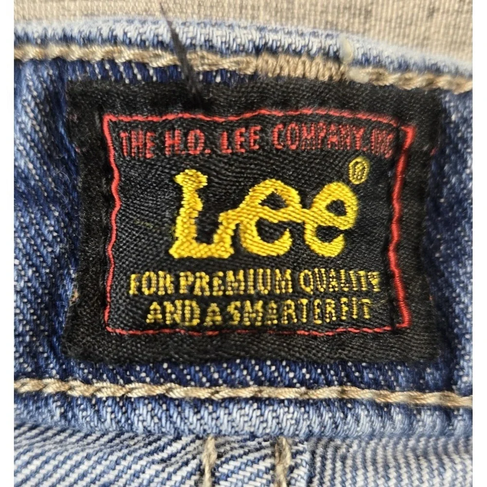 Lee Premium Women's Wide Leg Capri Jeans High Rise Stretch  34" X 24" Size 18 - Picture 10 of 12